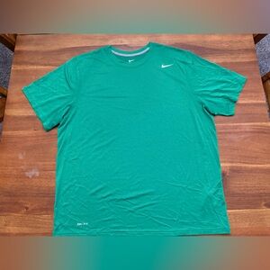 Nike Dri-FIT Green Athletic T-Shirt XXL | Moisture Wicking Performance Tee